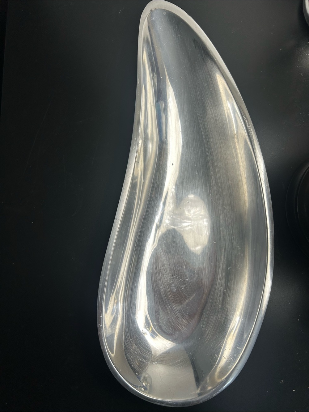 Vintage 1999 Nambe 697 Silver Metal Alloy Free Form Bowl